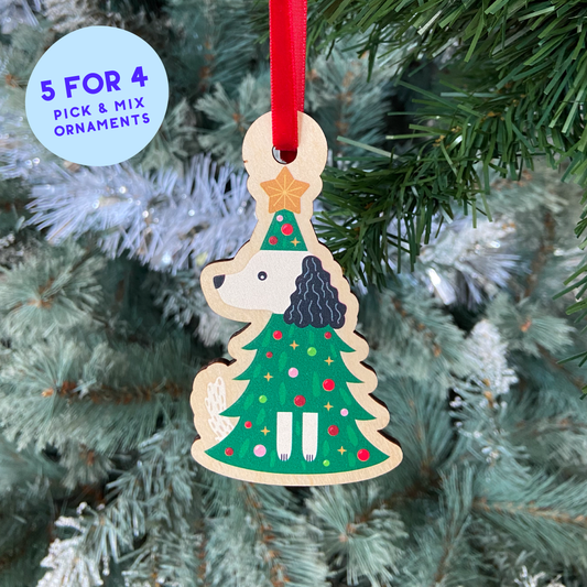 Christmas Tree Doggie Ornament