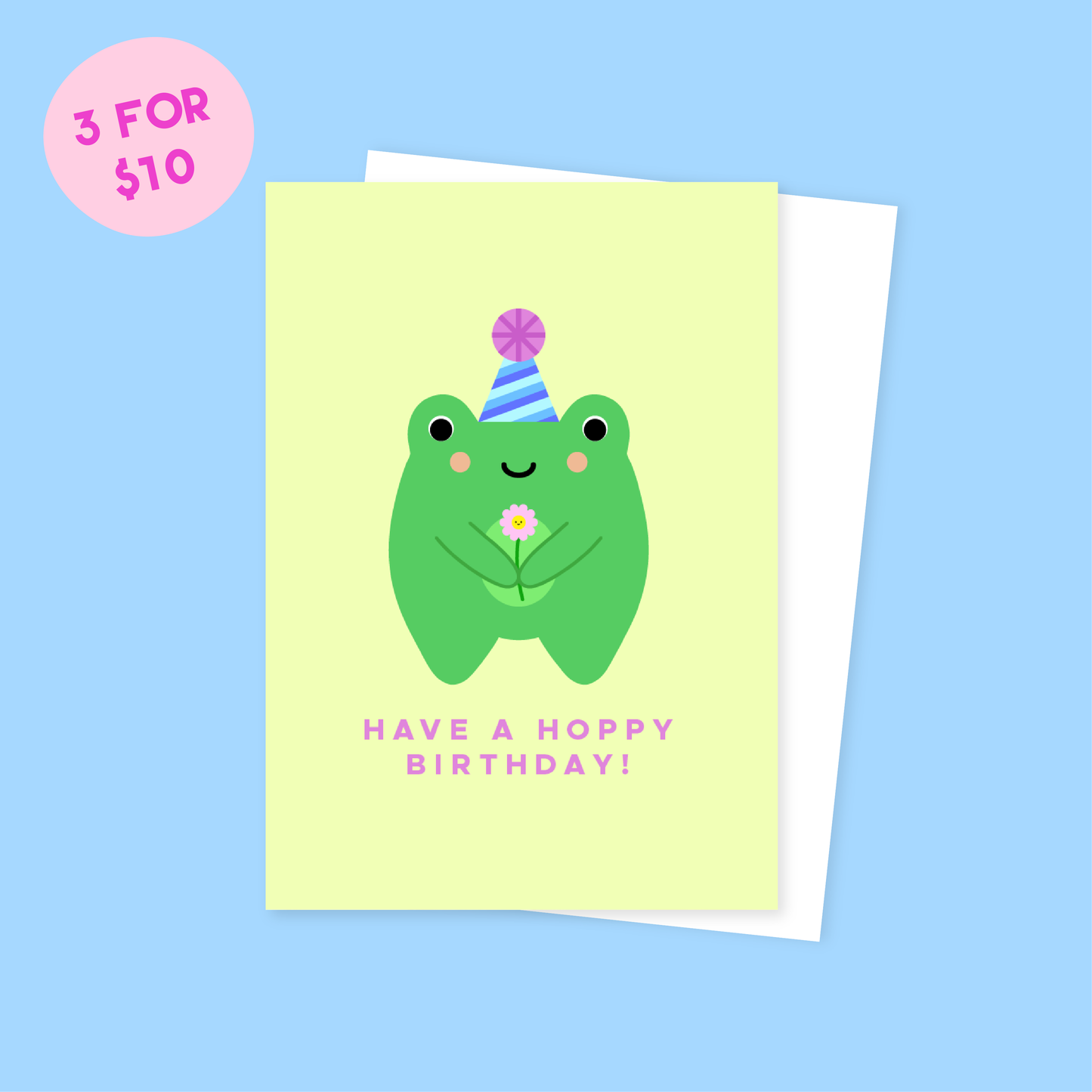 Party Froggo Birthday Card