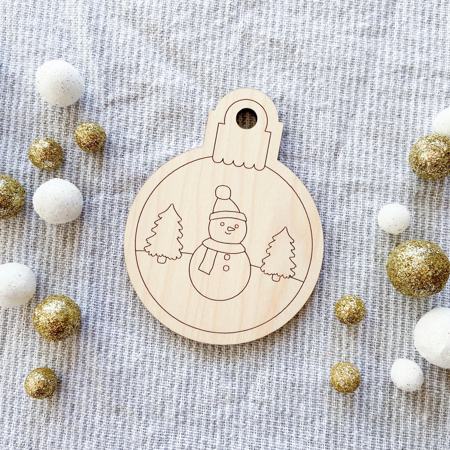 Snowman Decorate It Yourself Ornament Kit