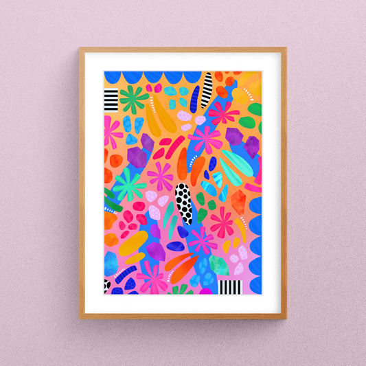World Of Colour 01 Art Print